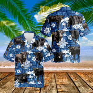 Black Cow Hawaiian Shirt