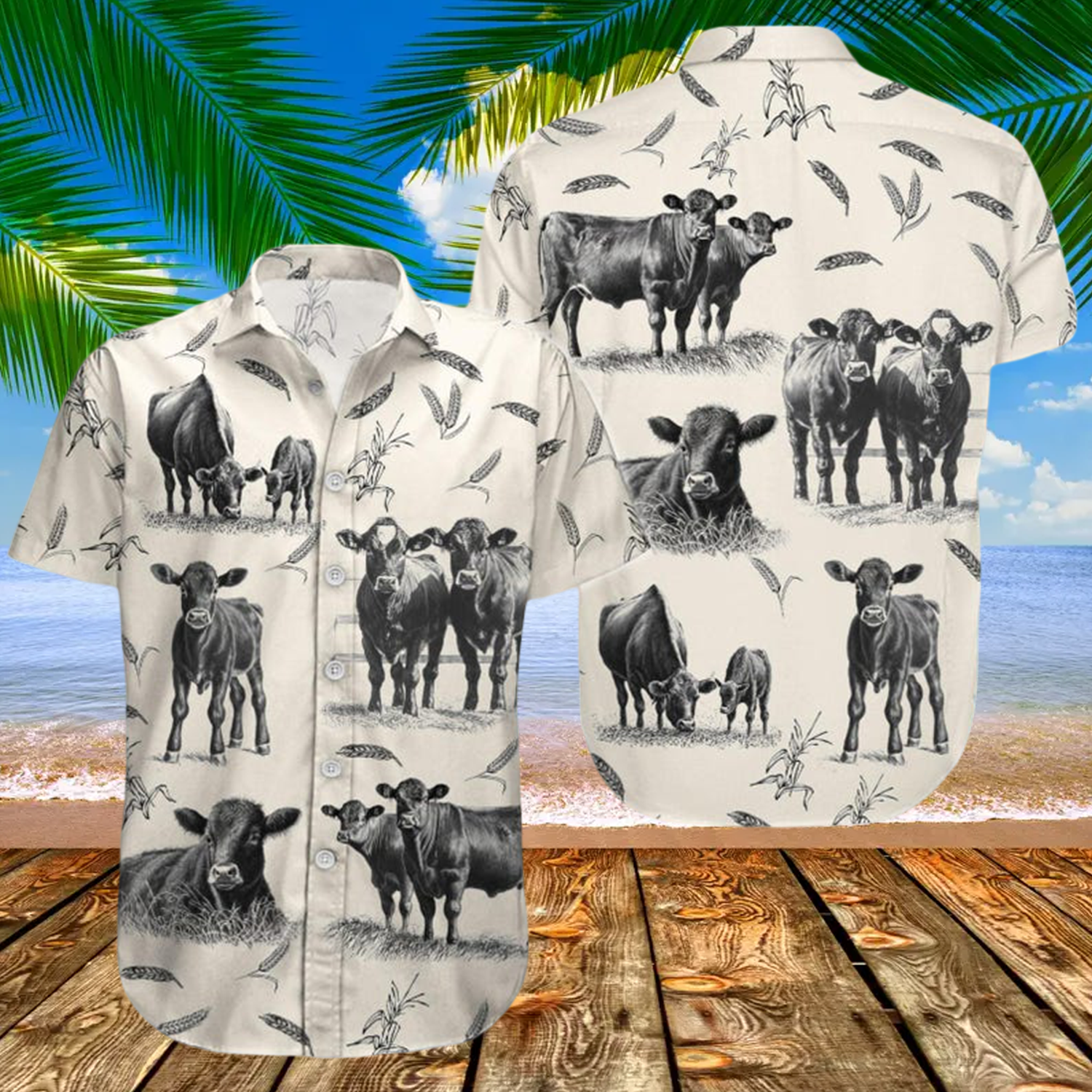 Cow Family Hawaiian Shirt