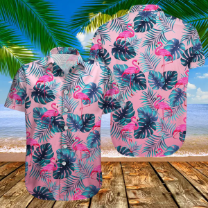Flamingo Beach Party Hawaiian Shirt