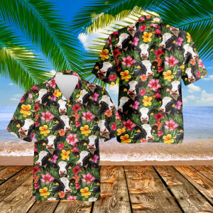 Holstein Cow Hawaiian Shirt
