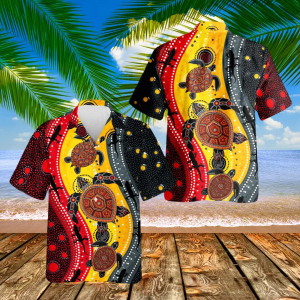 Aboriginal Sea Turtle Hawaiian Shirt