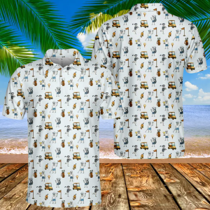 Funny Skeleton Golf Polo Shirt