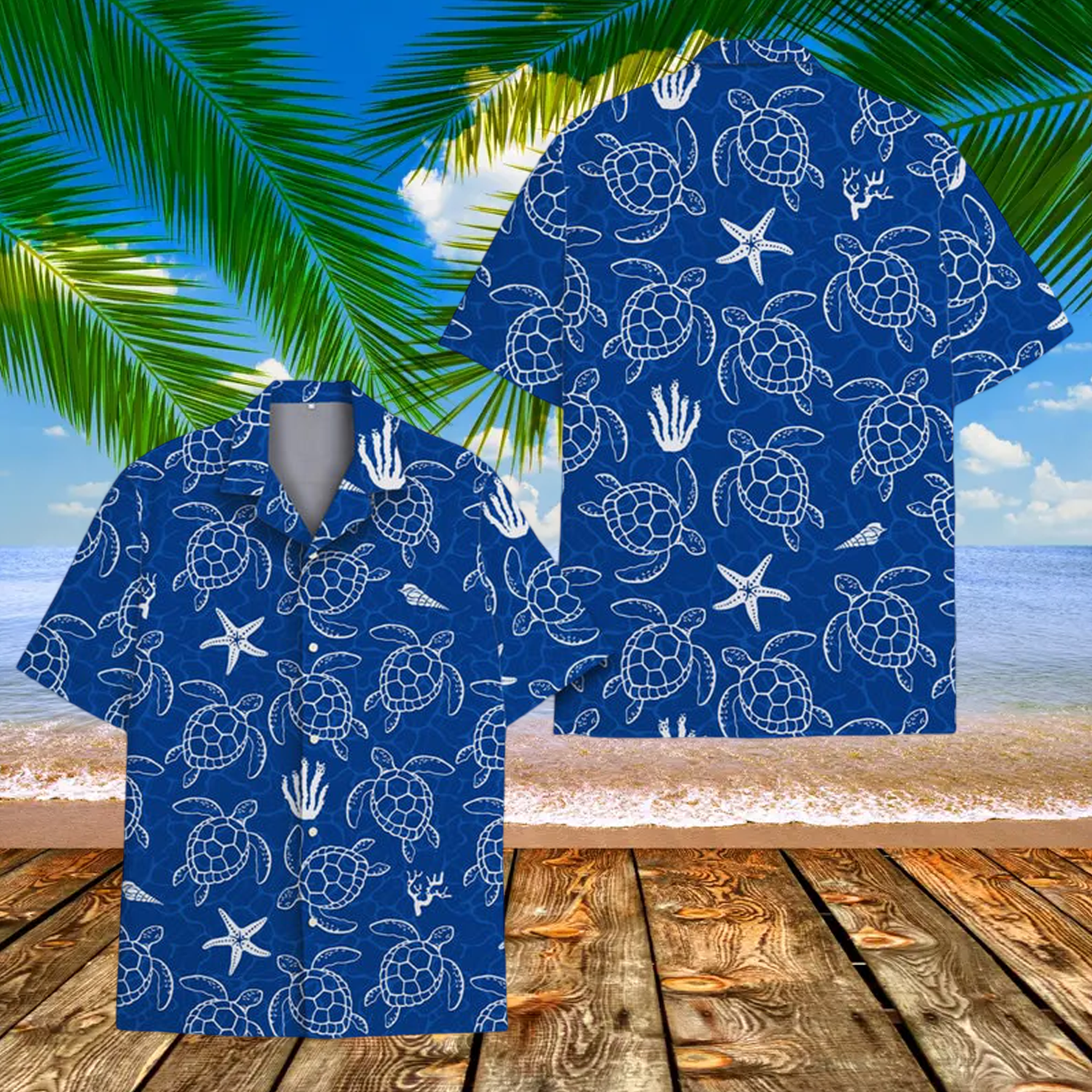 Ocean Animal Beach Sea Turtle Hawaiian Shirt