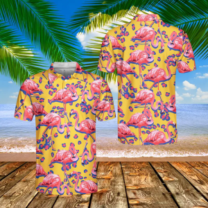 Pink Flamingo Polo Shirt
