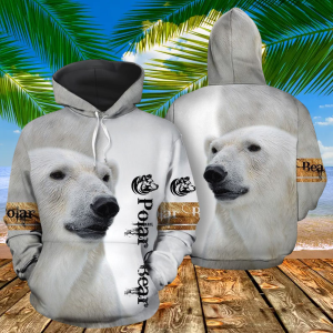 Polar Bear Lover All Over Hoodie